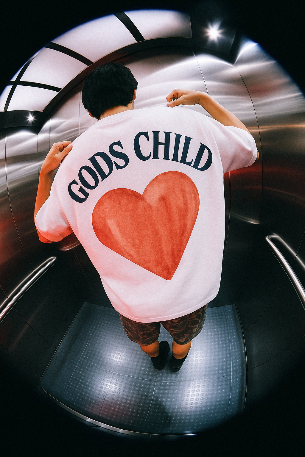 GODS CHILD REVERSE STITCHED BOX TEE